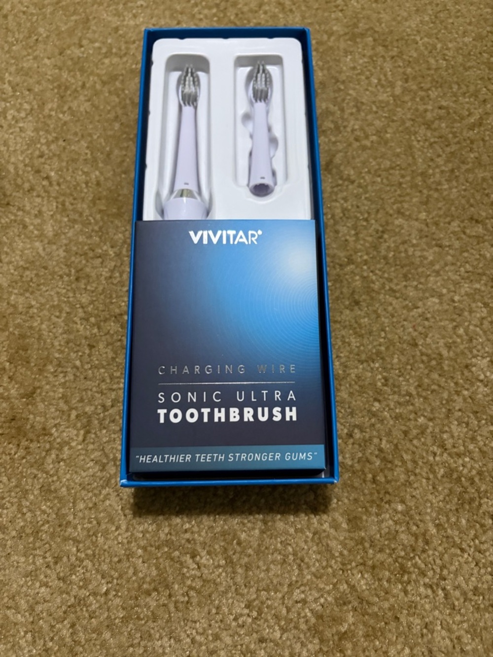 New Vivitar White Sonic Ultra Toothbrush - Rechargeable Electric Toothbrush - Picture 3 of 3